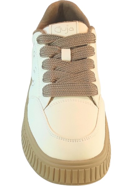 Kadın Deri Sneaker Bağcık Kapamalı Kalp Detaylı Peluş Iç Astarlı Günlük Ayakkabı fırsatları