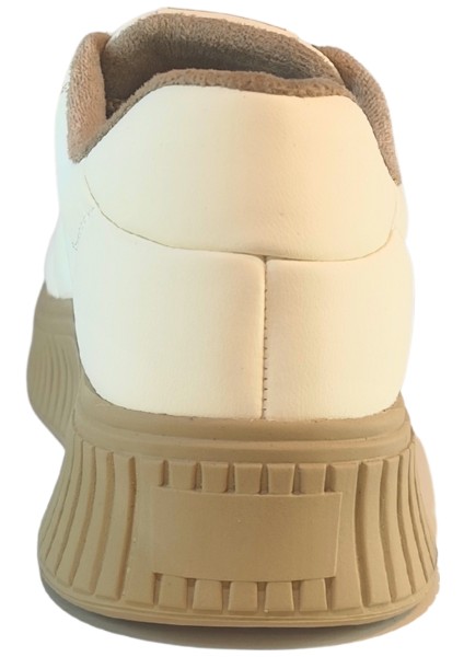 Kadın Deri Sneaker Bağcık Kapamalı Kalp Detaylı Peluş Iç Astarlı Günlük Ayakkabı