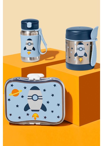 Zoo Paslanmaz Çelik Termos 325 ml Roket