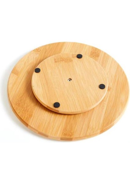 Bambu Iki Katlı Döner Stand Sunumluk 25X17 cm fırsatları
