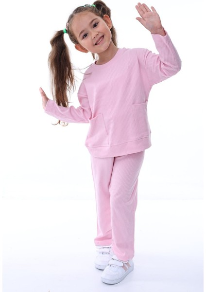 Kız Çocuk Eşofman Takımı Cepli