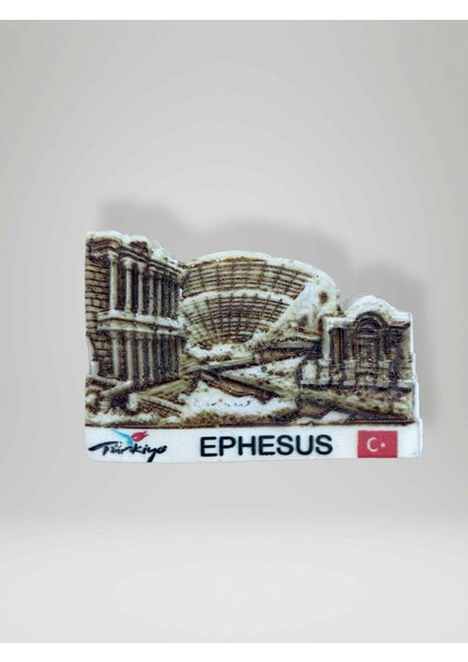 Ephesus (Efes) Temalı Polyester Magnet. 7cm x 5cm.