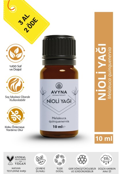 Nioli Uçucu Yağı 10 ml %100 Saf ve Doğal (Niaouli Essential Oil) - 3 Al 2 Öde