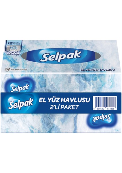 El Yüz Havlusu 2 x 80'li