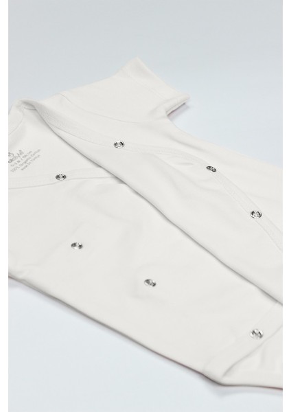 Nessiworld Bistyle Organik Natural Basic Style Kruvaze Yarım Kol Body BS17101 Ekru fırsatları