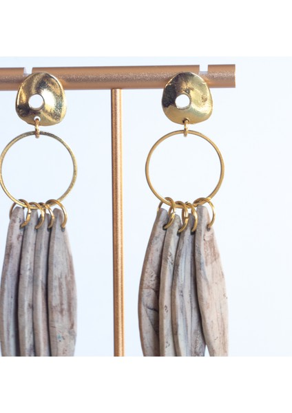 El Yapımı Tasarım Polimer Kil Sallantılı Küpe fiyatları