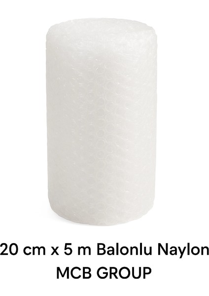 Balonlu Naylon 20CM x 5 Metre Dar Balonlu Ambalaj Naylon Ürün Paketleme Naylonu