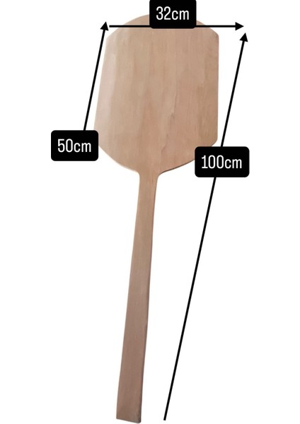 “Usta Eller Için Fırın Küreği – 32X50 Cm, 100 cm Saplı”