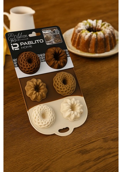 6'lı Silikon Kek Kalıbı