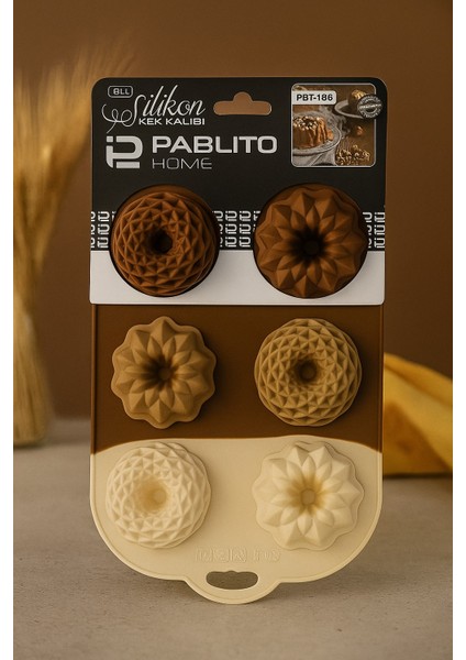 6'lı Silikon Kek Kalıbı modelleri