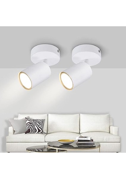 Modern Beyaz Gün Işığı Tekli Metal SPOT(1ADET Fiyatıdır Ampul Dahildir)