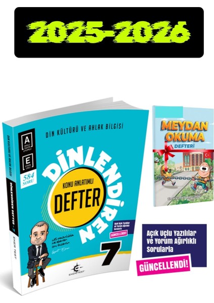 7. Sınıf Dinlendiren Defter