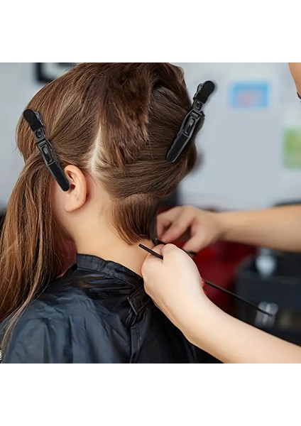 Profesyonel Kuaför Saç Ayırma Tokası – 5’li Set, Kaymaz, Siyah fiyatları