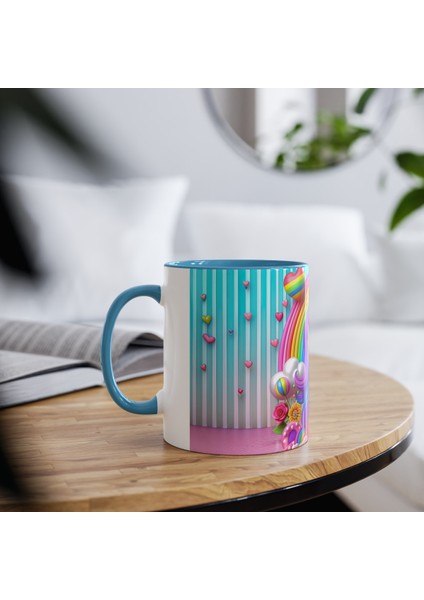 Tek Boynuzlu At Unicorn Baskılı Kupa