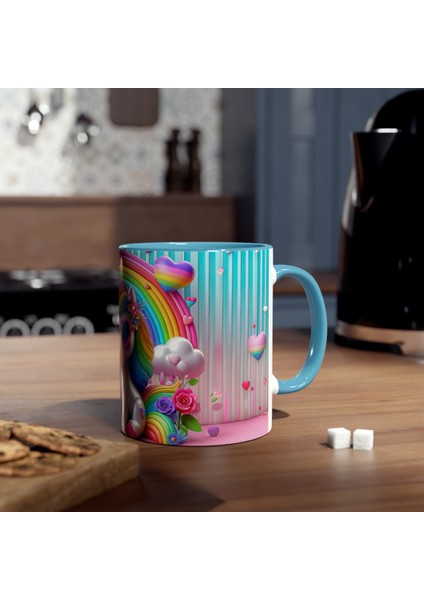 Tek Boynuzlu At Unicorn Baskılı Kupa