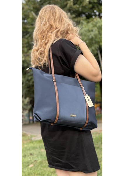 Kadın Şeritli Shopper El ve Omuz Çantası fiyatları