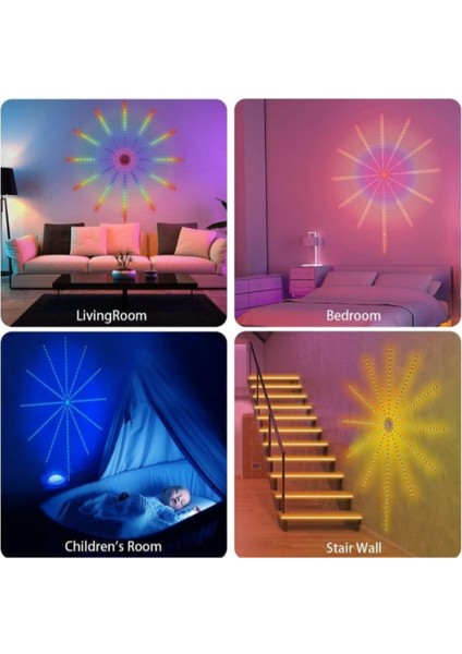 Büro Ev Ofis Dekoru Için Palmiye Stil Kumandalı Rgb Şerit LED Aydınlatma modelleri