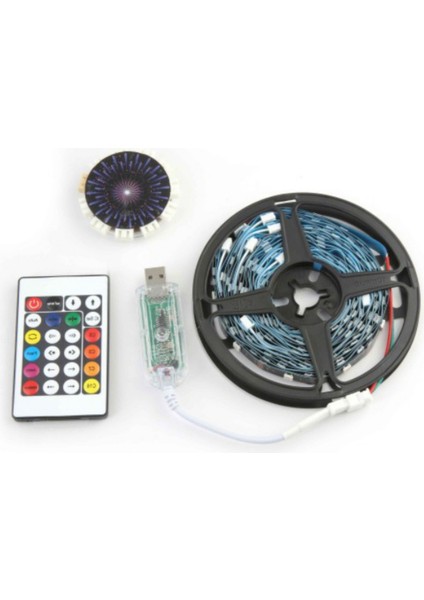 Büro Ev Ofis Dekoru Için Palmiye Stil Kumandalı Rgb Şerit LED Aydınlatma fırsatları