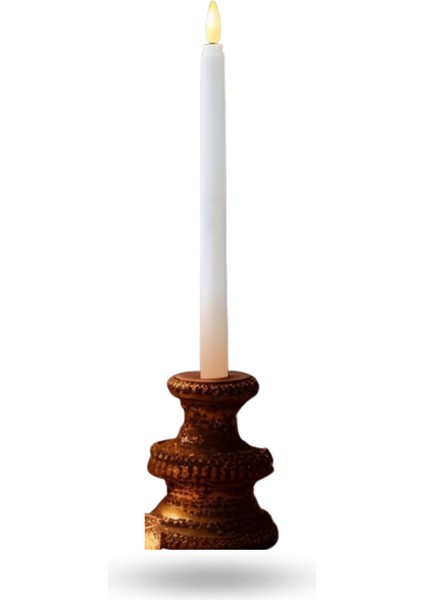 Büro Ev Ofis Dekoru Için 28CM Tekli Pilli Gün Işığı Mum