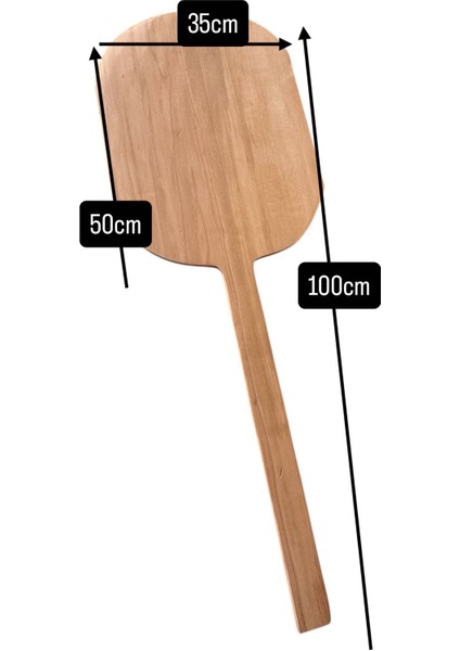 Taş Fırın Lezzetlerinin Anahtarı – 35X50 cm Uzun Saplı Fırın Küreği”