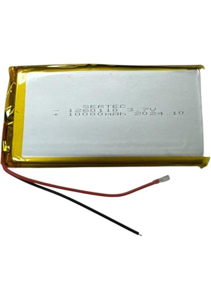 1260110 3.7V 10.000MAH Li-Polymer Pil DEVRELI/1.5A (7474)