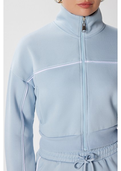 Kadın Lexi Içi Polarlı Şeritli Mavi Alt Üst Eşofman Takımı fırsatları