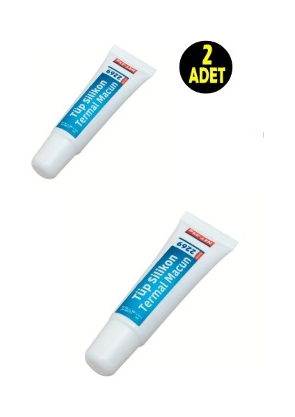 Usin 2 Adet 25 gr 1.42W/M-K Beyaz Termal Macun Işlemci Pastası Cpu VGA Yonga Radyatör Pastası Isı Iletken