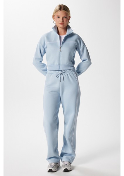 Kadın Lexi Içi Polarlı Şeritli Mavi Alt Üst Eşofman Takımı indirimleri