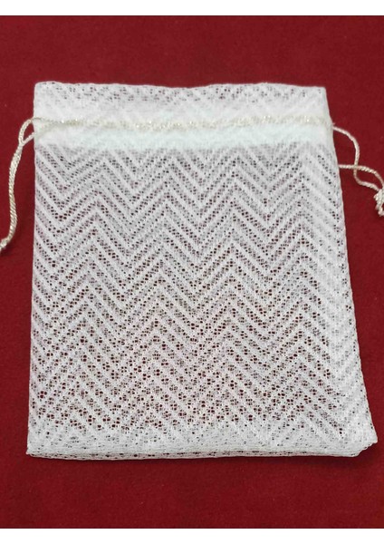 Zigzag Desenli Tül Kese 11*14 cm Ebatında 25 Adettir Hediyelik Bohçalık Çeyizlik modelleri