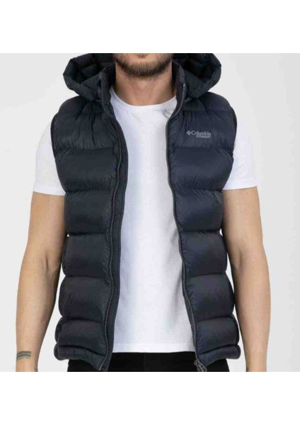 Titanıum Omnı Heat Termal Lacivert Slim Fit Şişme Kapşönlu Yelek modelleri
