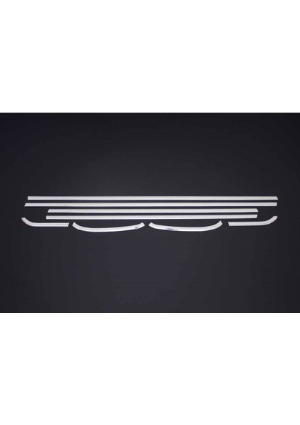 Opel Astra J Hb Uyumlu Cam Alt Çıtası 8 Parça 2010-2015 Paslanmaz Krom