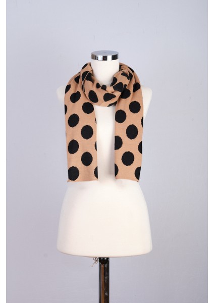 Puantiye Desenli Çift Taraflı Triko Atkı fırsatları