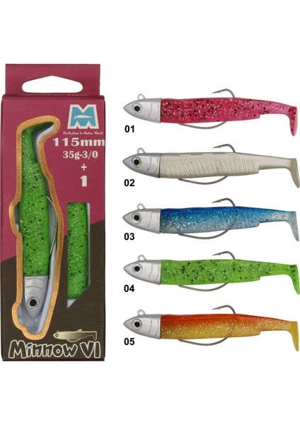 Minnow 6 Süper 115 mm Silikon 35G-3/0+1