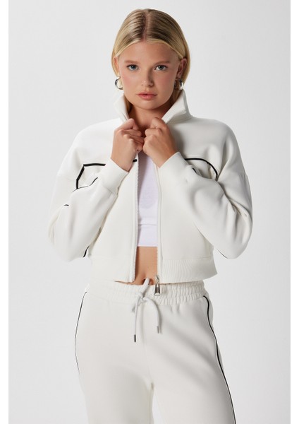 Kadın Lexi Içi Polarlı Şeritli Ekru Alt Üst Eşofman Takımı indirimleri