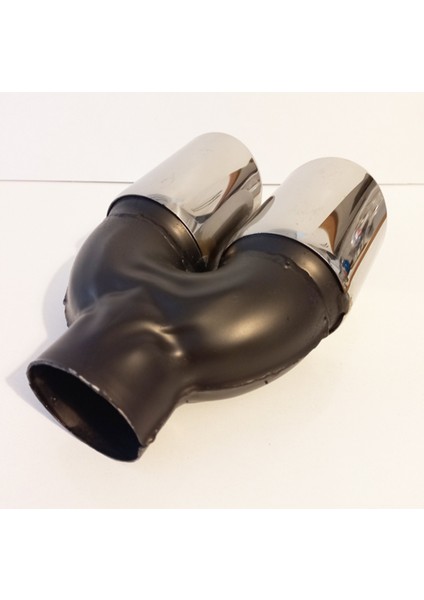 76 Mm. Çiftli Önü Kesik Eşit Paslanmaz Krom (Dual) Egzoz Eksoz Ucu indirimleri