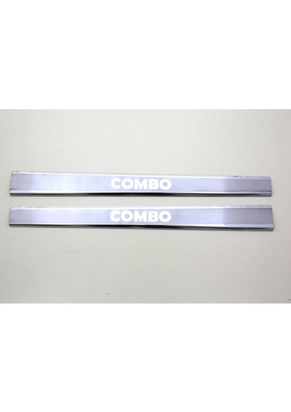 Opel Combo Uyumlu Kapı Eşiği 2 Parça 2001-2010 Paslanmaz Krom