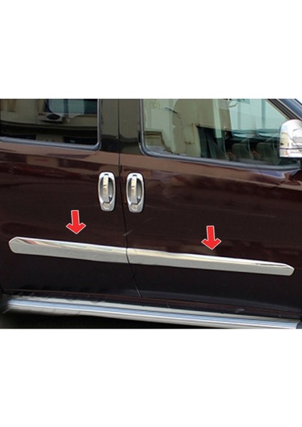 Opel Combo D Uyumlu Yan Kapı Çıtası 4 Parça 2011-2018 Paslanmaz Krom fiyatları