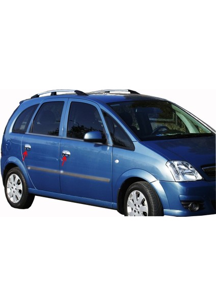 Opel Corsa C Uyumlu Kapı Kolu 4 Parça 2000-2006 Paslanmaz Krom fiyatları