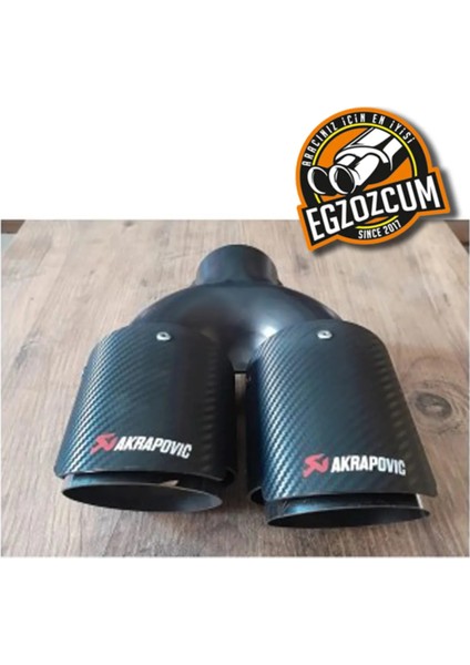 Akrapoviç 90 mm Çiftli Sol Çıkış Içi Krom Karbon Kaplama Uyumlu fiyatları