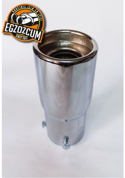 60 Mm. Islık Sesli Egzoz Eksoz Ucu Sök Tak Çift Vidalı modelleri