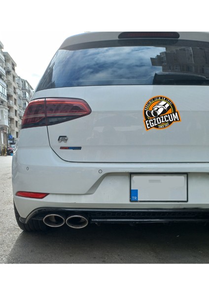 90 mm Yassı Kesik Çiftli Sağ Sol Takım Egzoz Ucu modelleri
