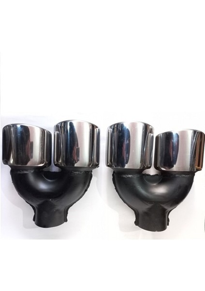 90 mm Yassı Kesik Çiftli Sağ Sol Takım Egzoz Ucu fırsatları