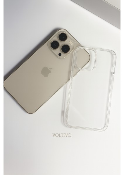 iPhone 15 Pro Max - Ultra Ince Şeffaf Sade Silikon Kılıf
