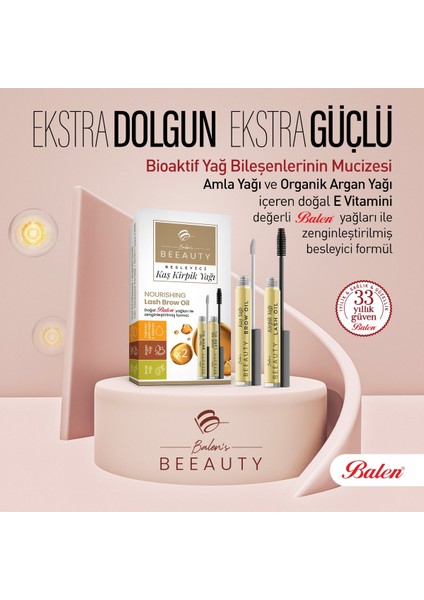 Kaş ve Kirpik Bakım Yağı 2'li Set – Amla, Argan Yağı ve E Vitamini ile Besleyici Formül modelleri
