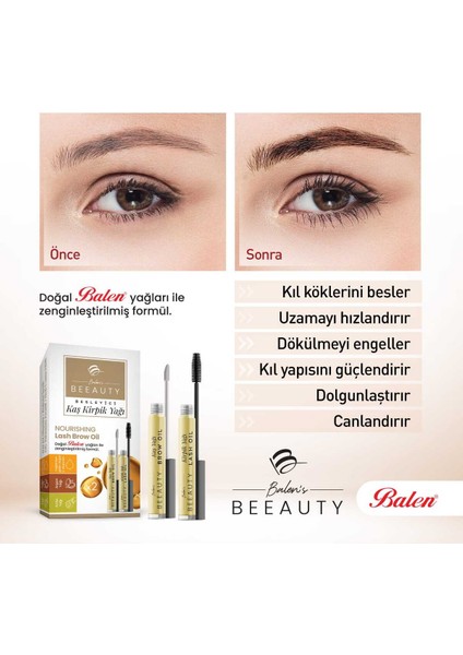 Kaş ve Kirpik Bakım Yağı 2'li Set – Amla, Argan Yağı ve E Vitamini ile Besleyici Formül indirimleri