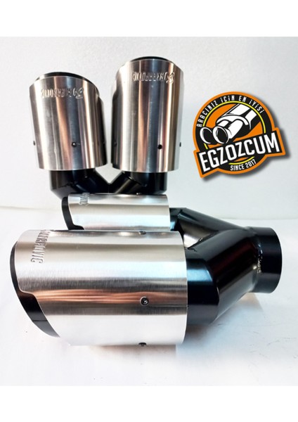 90 Mm. Dışı Krom Sağ/sol Takım (2 Adet) Çift Çıkış Akrapoviç Egzoz Ucu modelleri