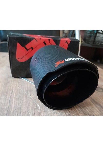 90 mm Akrapoviç Tekli Full Karbon Içi Siyah Egzoz Ucu Eksoz - Egzozcum - modelleri