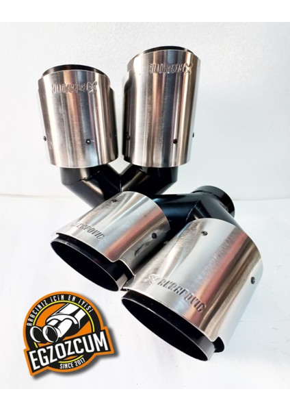 90 Mm. Dışı Tam Krom Sol Çift Çıkış Akrapovic Egzoz Ucu Eksoz indirimleri