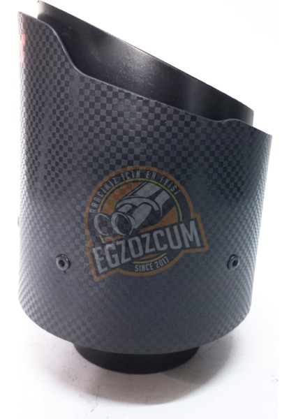 100 Mm. Tekli Siyah Akrapovic Egzoz Ucu Eksoz 1 Adet -- Egzozcum --