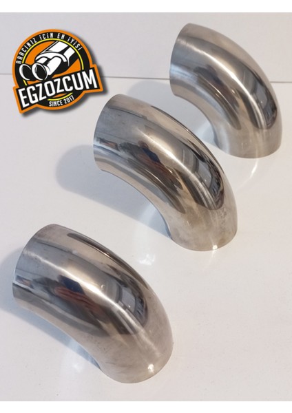 Paslanmaz Krom Dirsek Boru 40 Mm.
